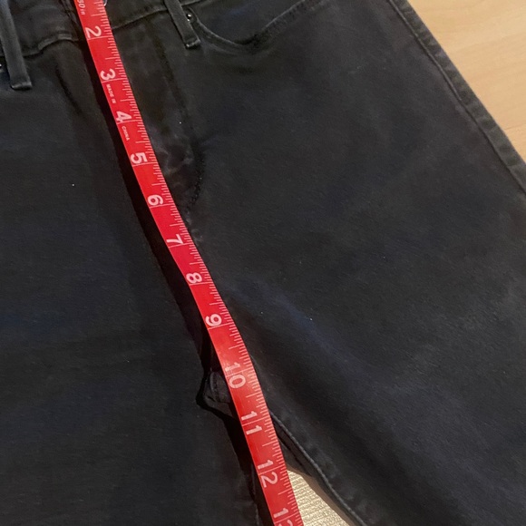 Levi Strauss Black Mid Rise Skinny Jeans Size 6 Business Casual Stretch Denim - Picture 6 of 7